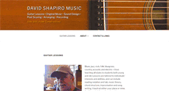 Desktop Screenshot of davidshapiromusic.com